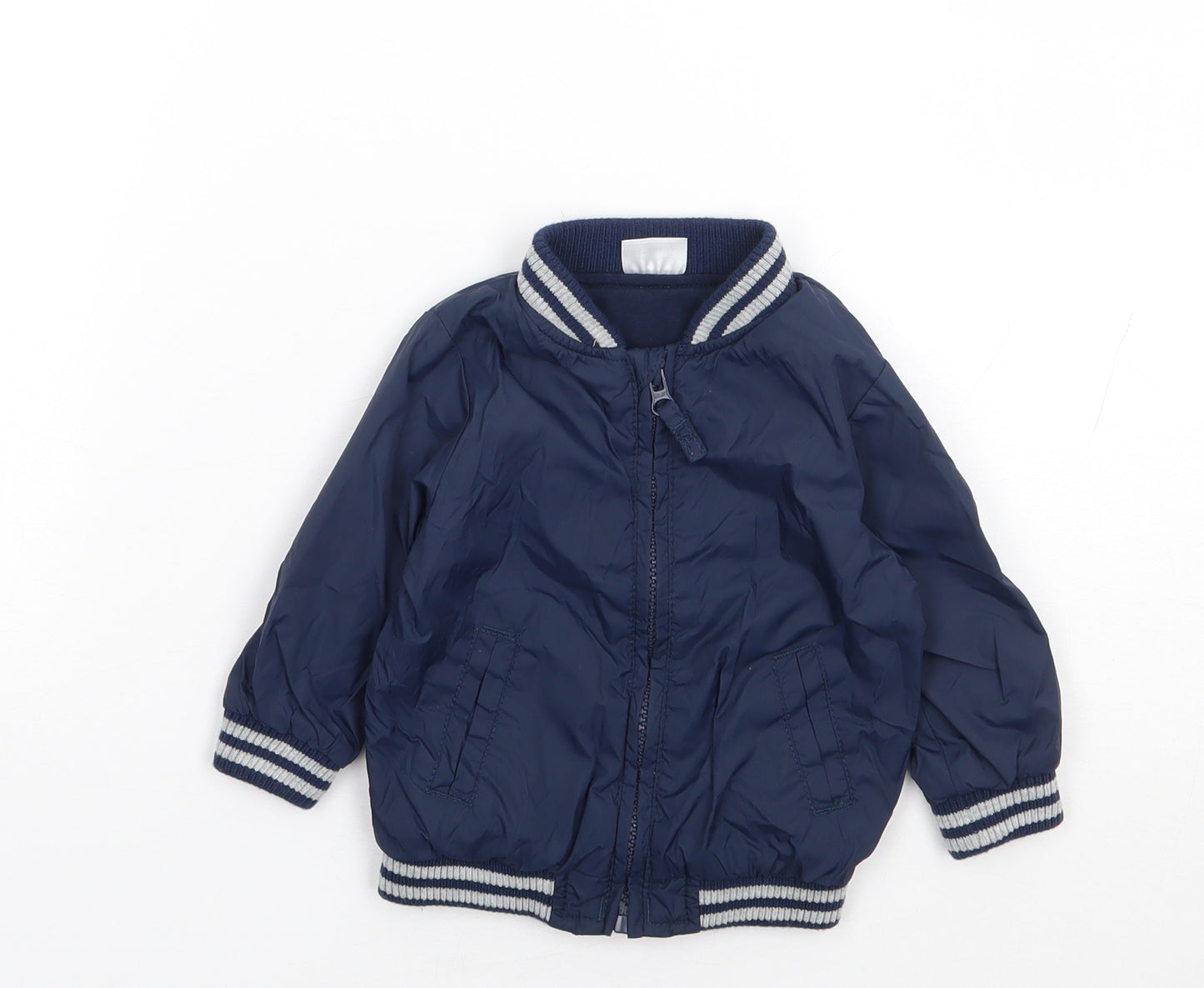 F&F Boys Blue   Rain Coat Coat Size 3-6 Months   Zip