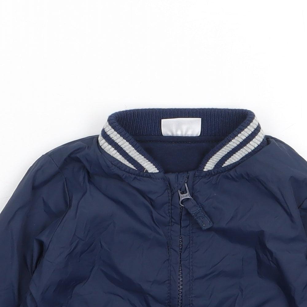 F&F Boys Blue   Rain Coat Coat Size 3-6 Months   Zip