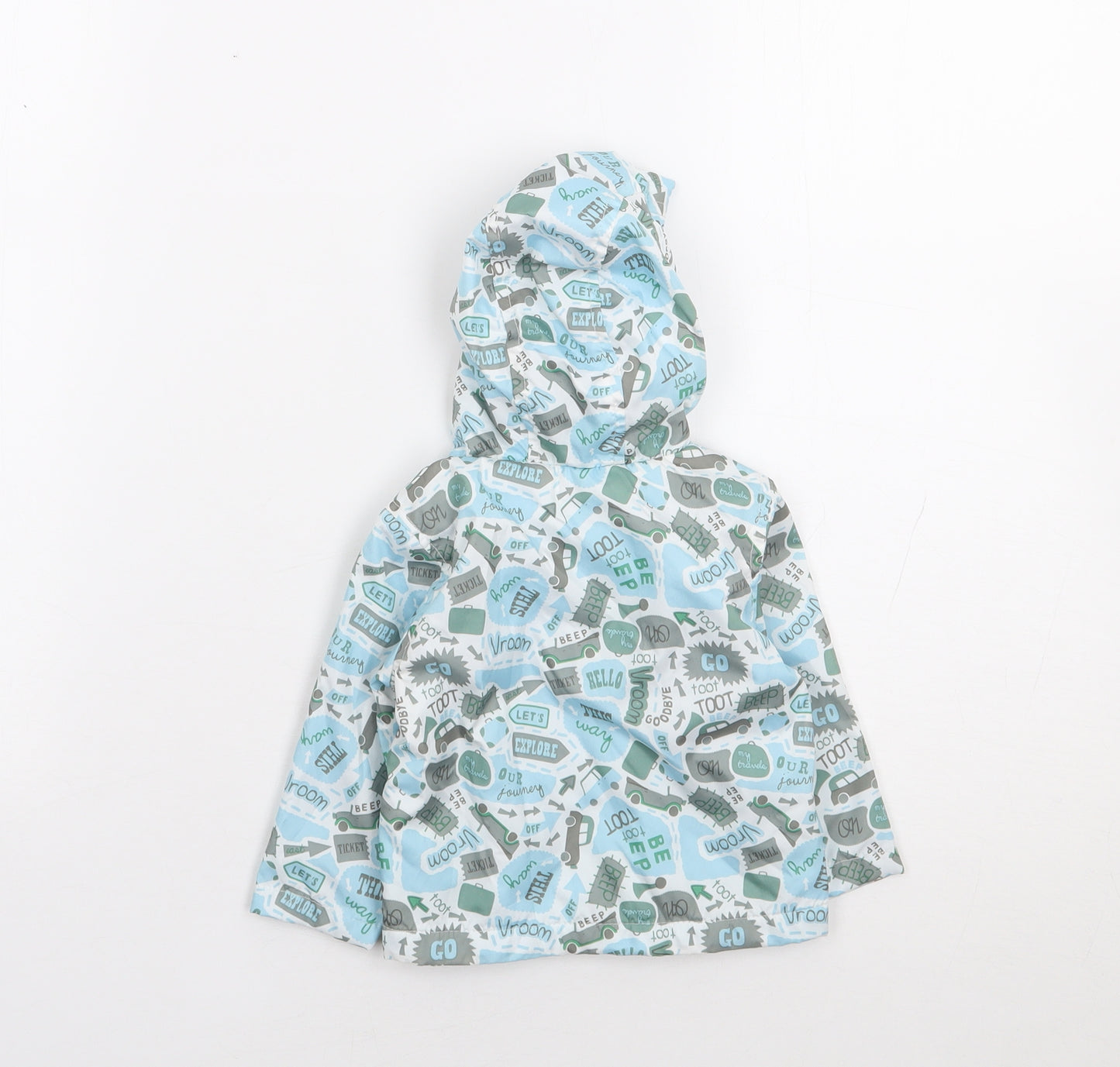 George Boys Multicoloured Geometric  Rain Coat Coat Size 0-3 Months   Zip