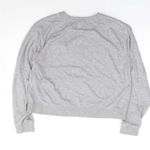 Pull & Bear Womens Grey  Cotton Pullover Sweatshirt Size S  Pullover