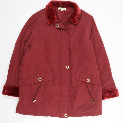 Classic Womens Red   Jacket Coat Size 16  Zip