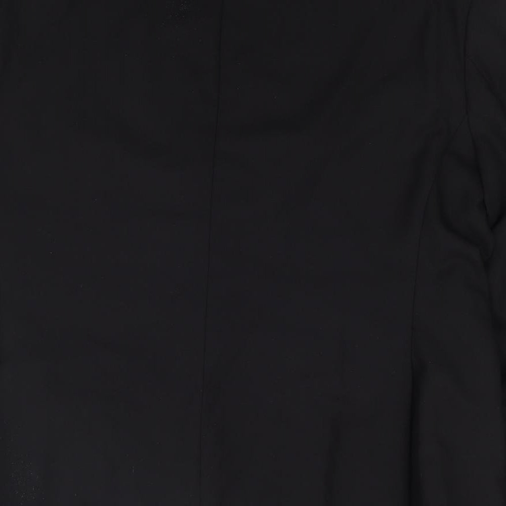 Marks and Spencer Mens Black  Wool Jacket Suit Jacket Size 44