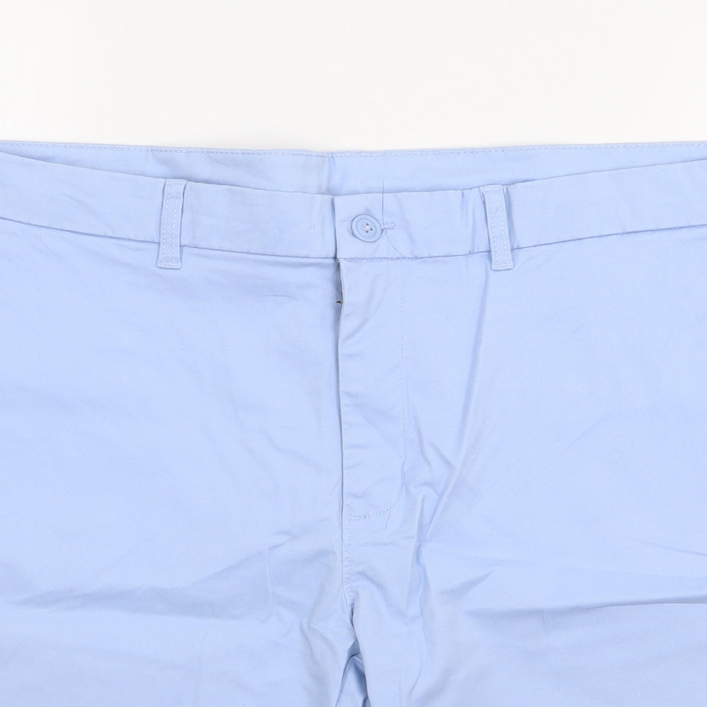Dunnes Mens Blue  Cotton Chino Shorts Size 40 L10 in Regular Zip