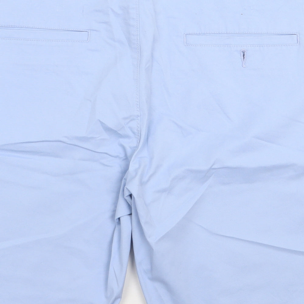 Dunnes Mens Blue  Cotton Chino Shorts Size 40 L10 in Regular Zip