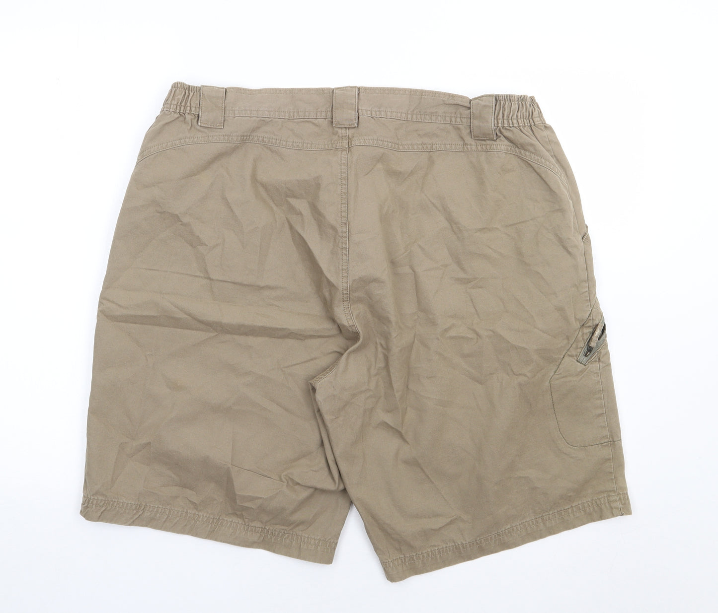 Quechua Mens Brown  Cotton Chino Shorts Size 42 L11 in Regular Zip