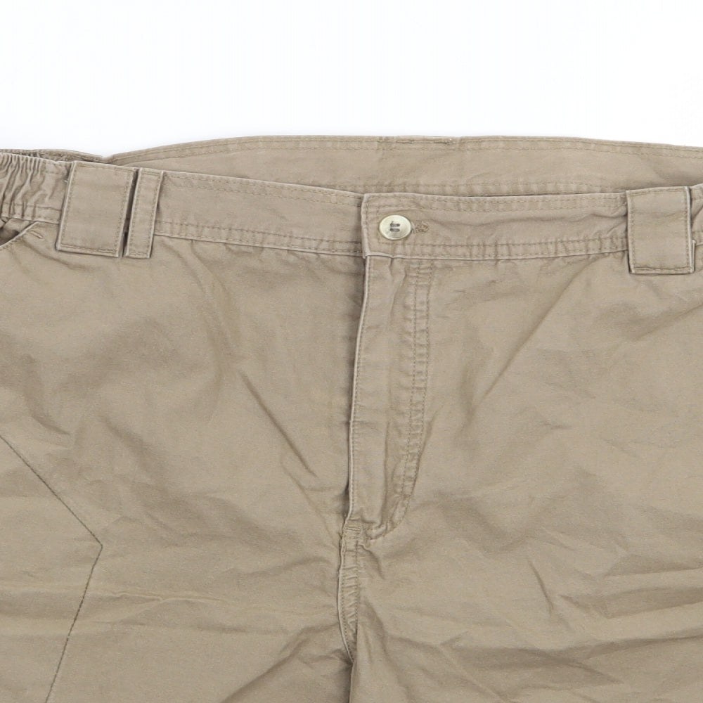 Quechua Mens Brown  Cotton Chino Shorts Size 42 L11 in Regular Zip