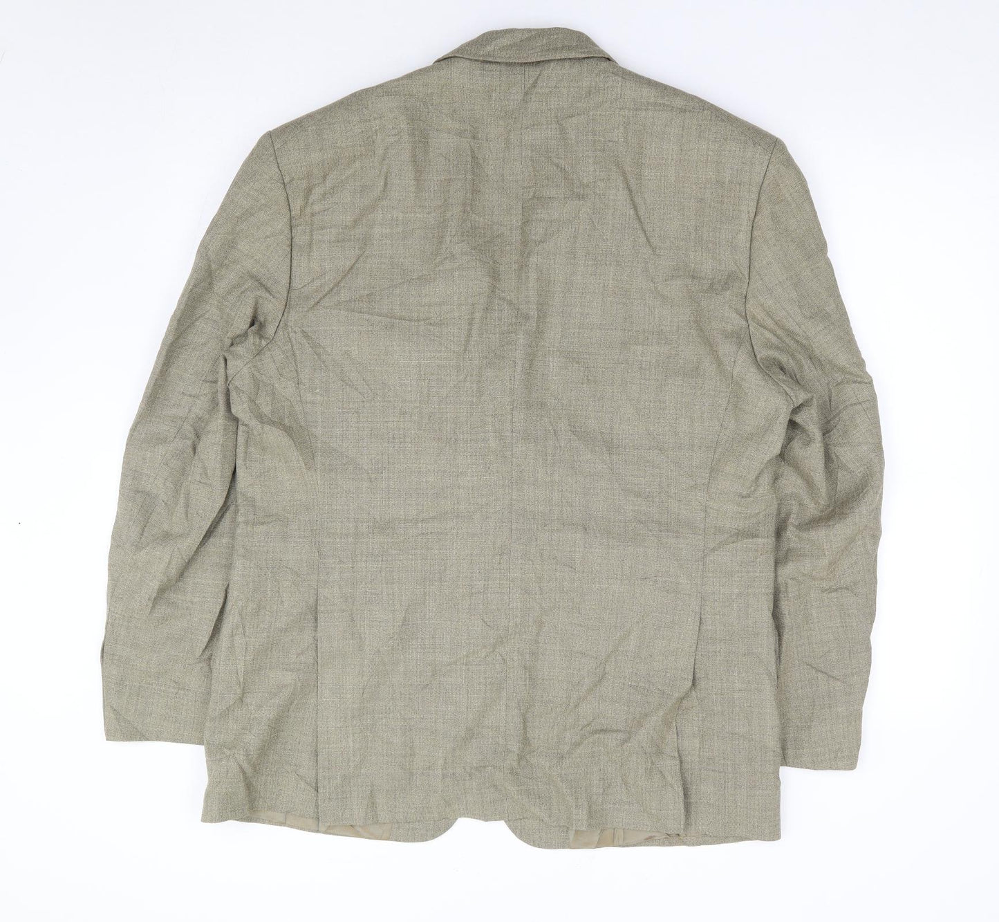 Varteks International Mens Green  Polyester Jacket Suit Jacket Size 40