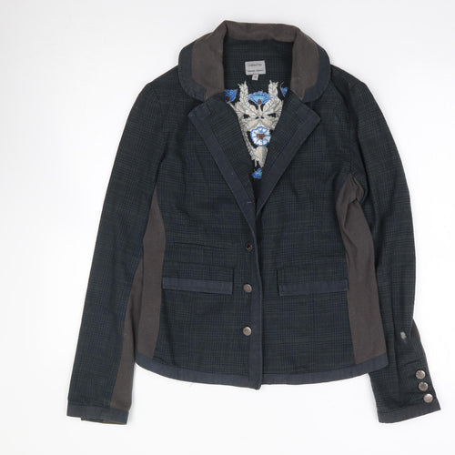 Chemistry Womens Green Plaid  Jacket  Size 12  Button