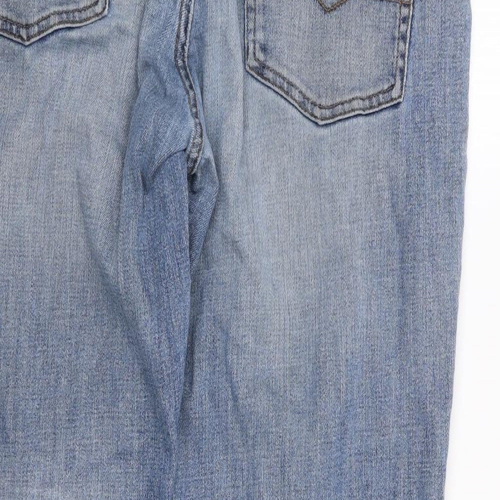 Maine Mens Blue  Cotton Straight Jeans Size 40 L31 in Regular Zip