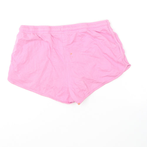 The Simpsons Womens Pink  Cotton Sweat Shorts Size 10 L6 in Regular  - Lisa Simpson