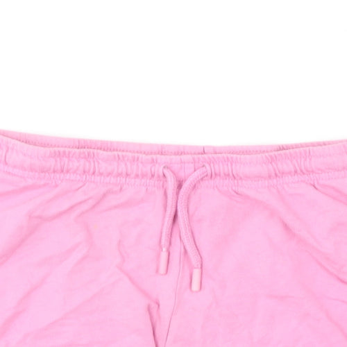 The Simpsons Womens Pink  Cotton Sweat Shorts Size 10 L6 in Regular  - Lisa Simpson