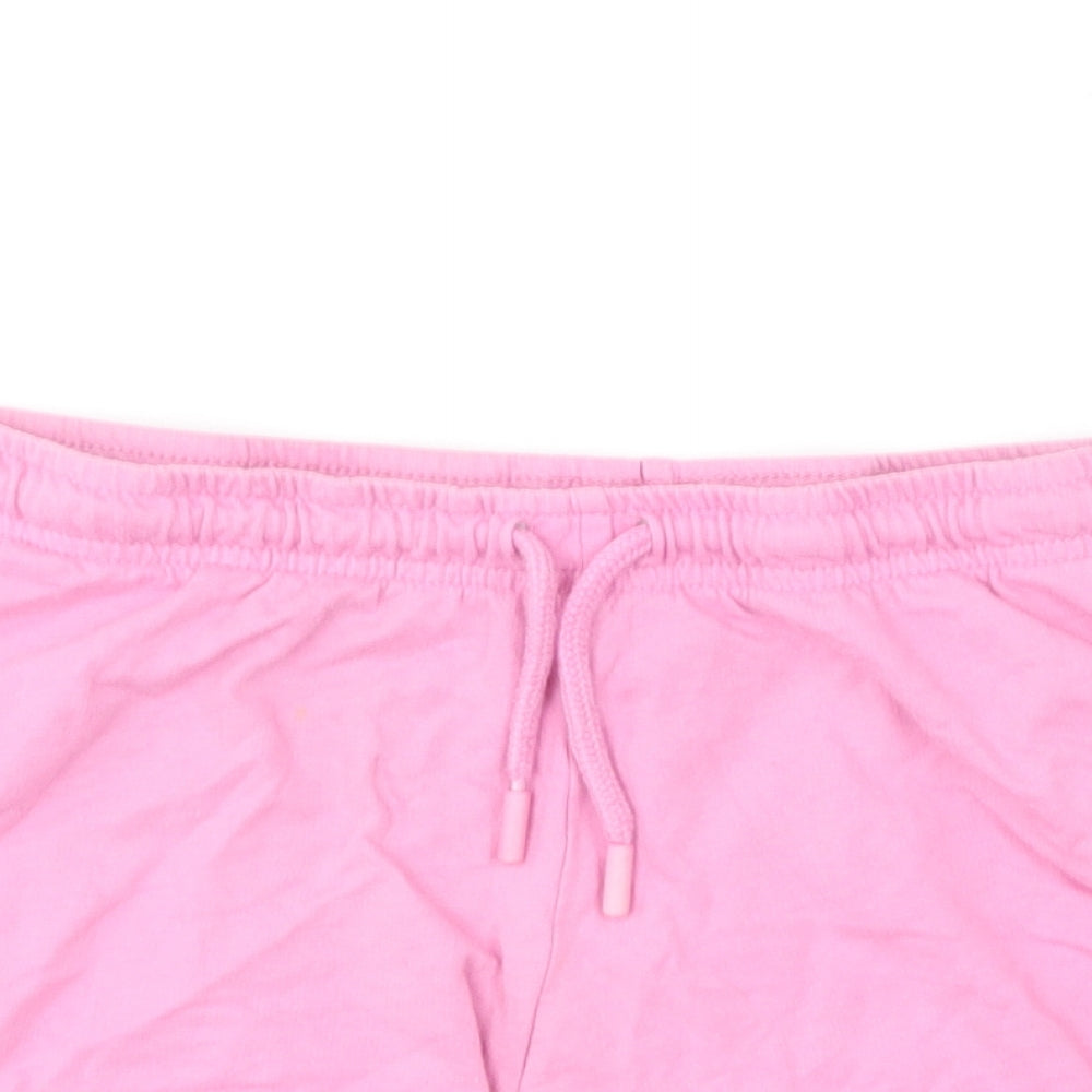 The Simpsons Womens Pink  Cotton Sweat Shorts Size 10 L6 in Regular  - Lisa Simpson