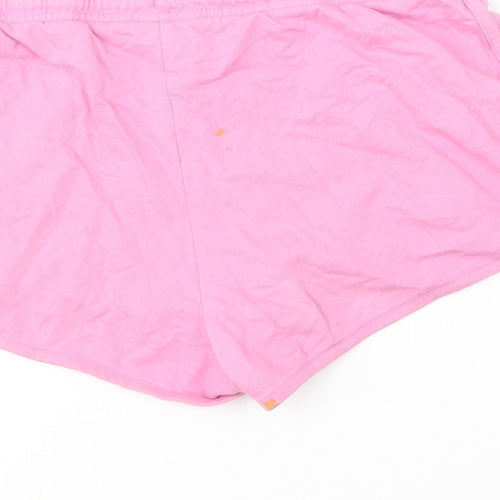The Simpsons Womens Pink  Cotton Sweat Shorts Size 10 L6 in Regular  - Lisa Simpson
