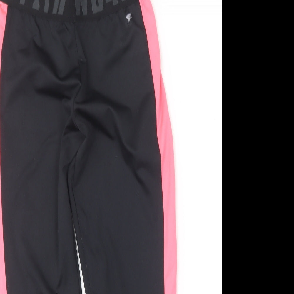 Primark Womens Black  Polyester Compression Leggings Size 8 L19 in Regular