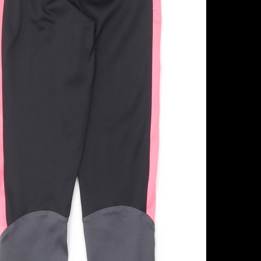 Primark Womens Black  Polyester Compression Leggings Size 8 L19 in Regular