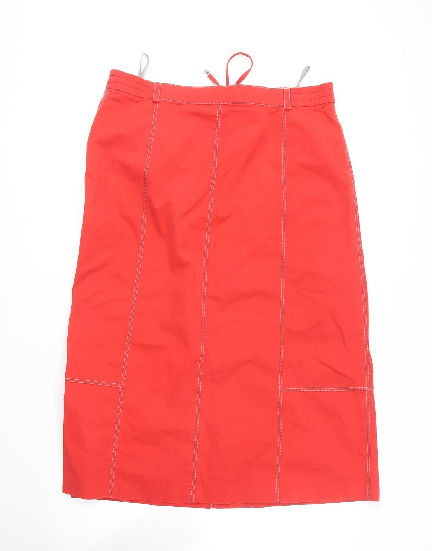 Gelco Womens Red  Polyester Straight & Pencil Skirt Size 18
