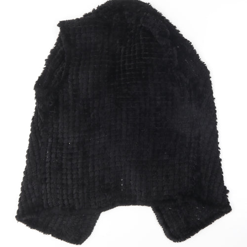 Seed Heritage Womens Black V-Neck  Polyester Cardigan Jumper Size S