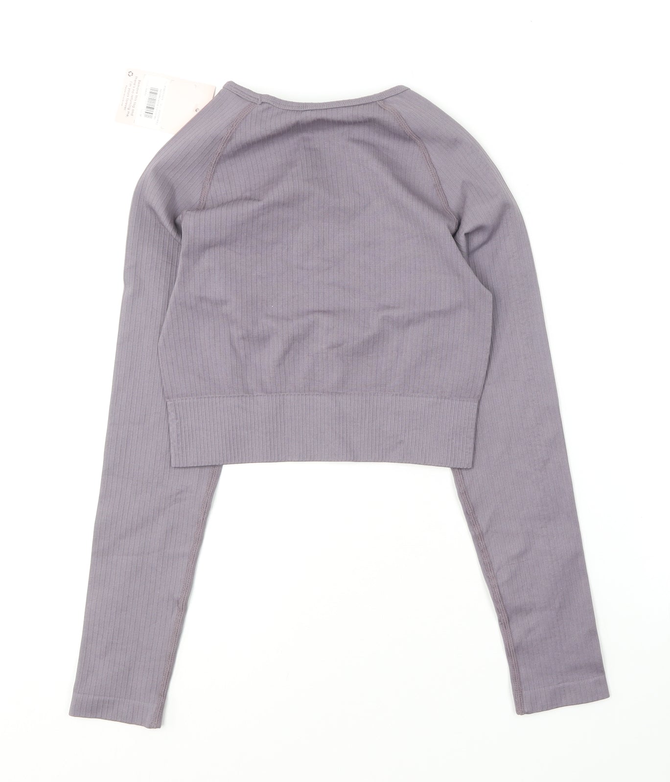 Missguided Womens Purple  Polyamide Basic T-Shirt Size M Round Neck
