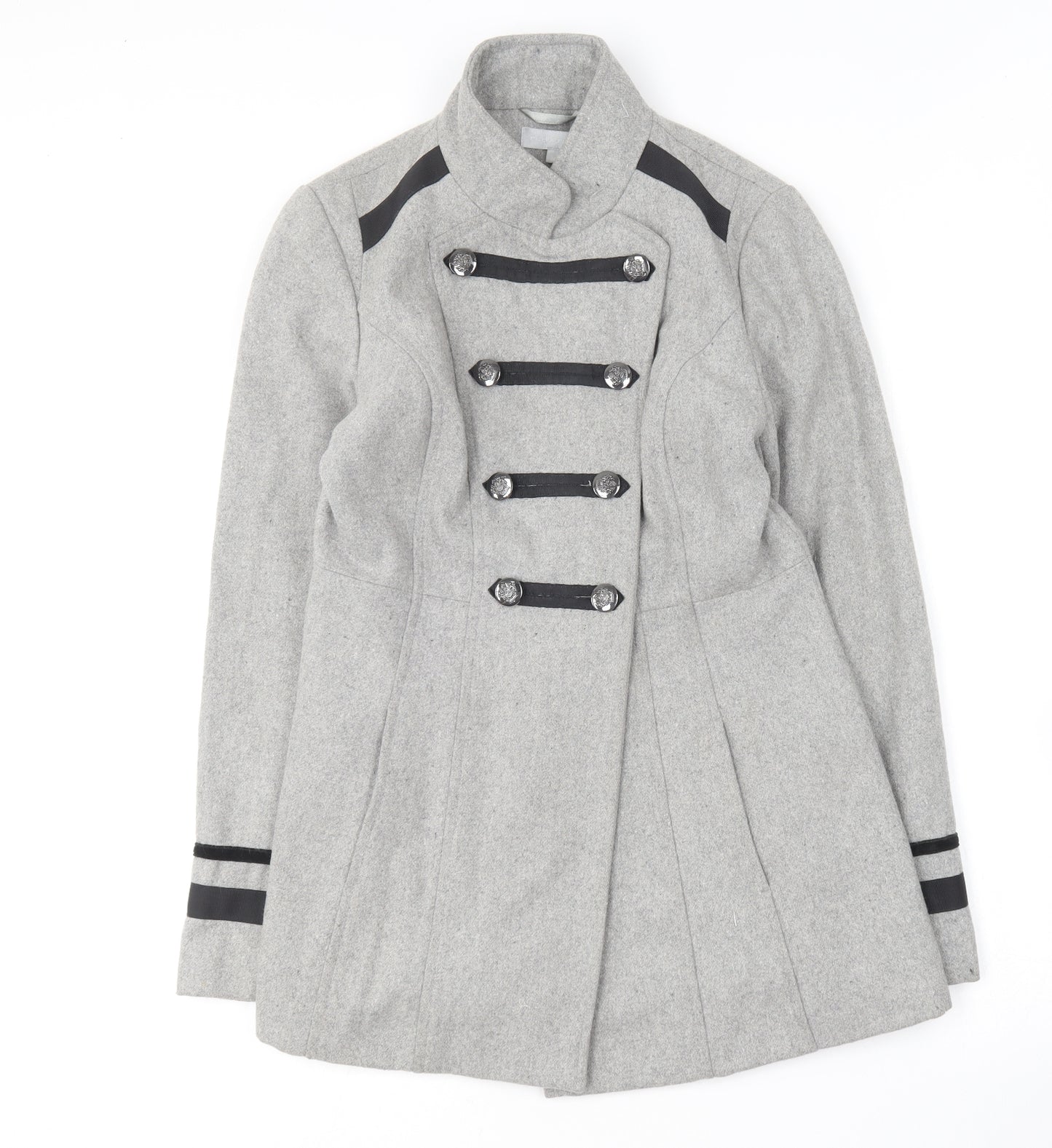 Red Herring Womens Grey   Overcoat Coat Size 10