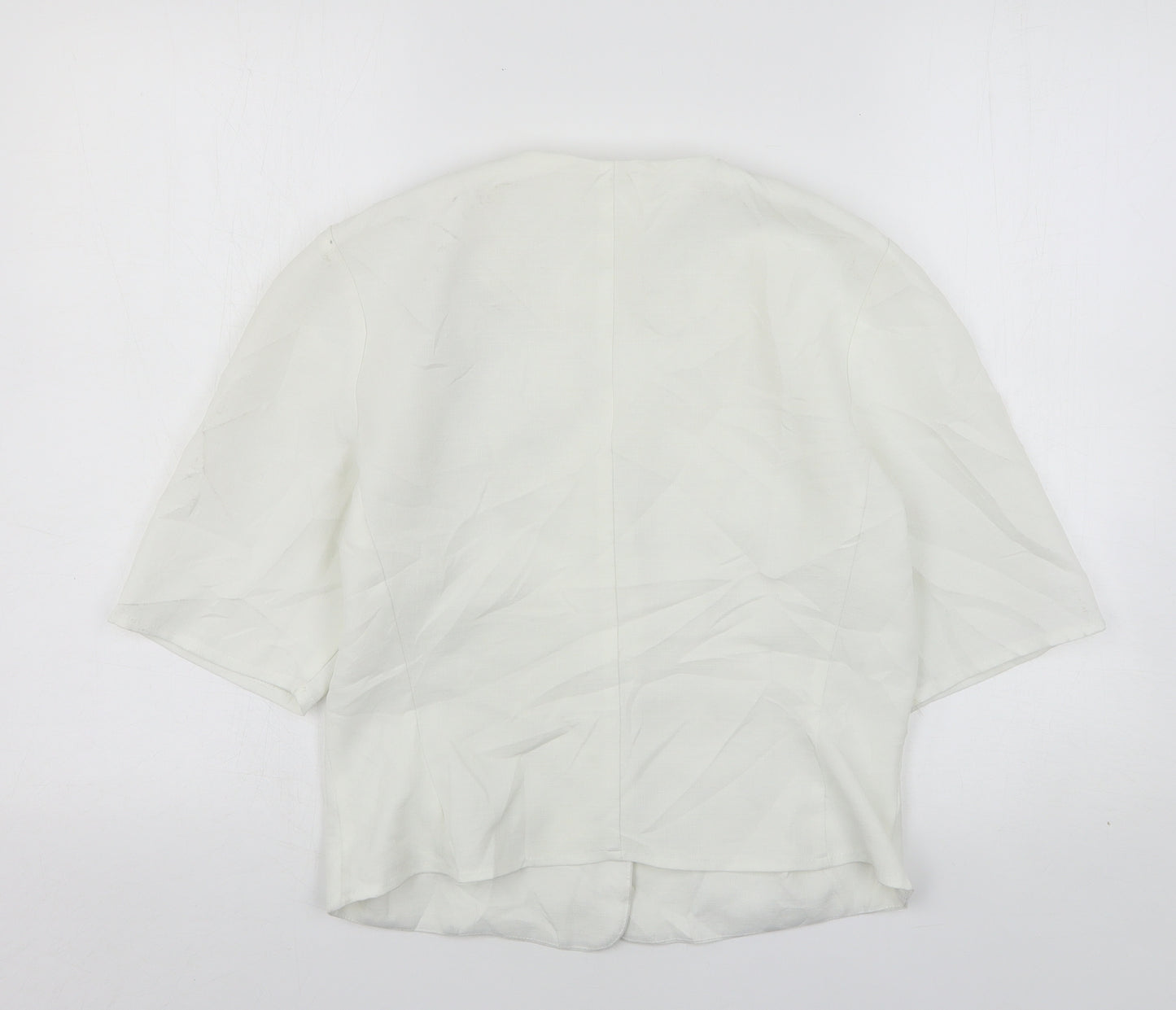Kays Womens White  Polyester Jacket Blazer Size 12