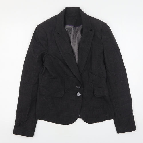 F&F Womens Grey  Polyester Jacket Suit Jacket Size 12