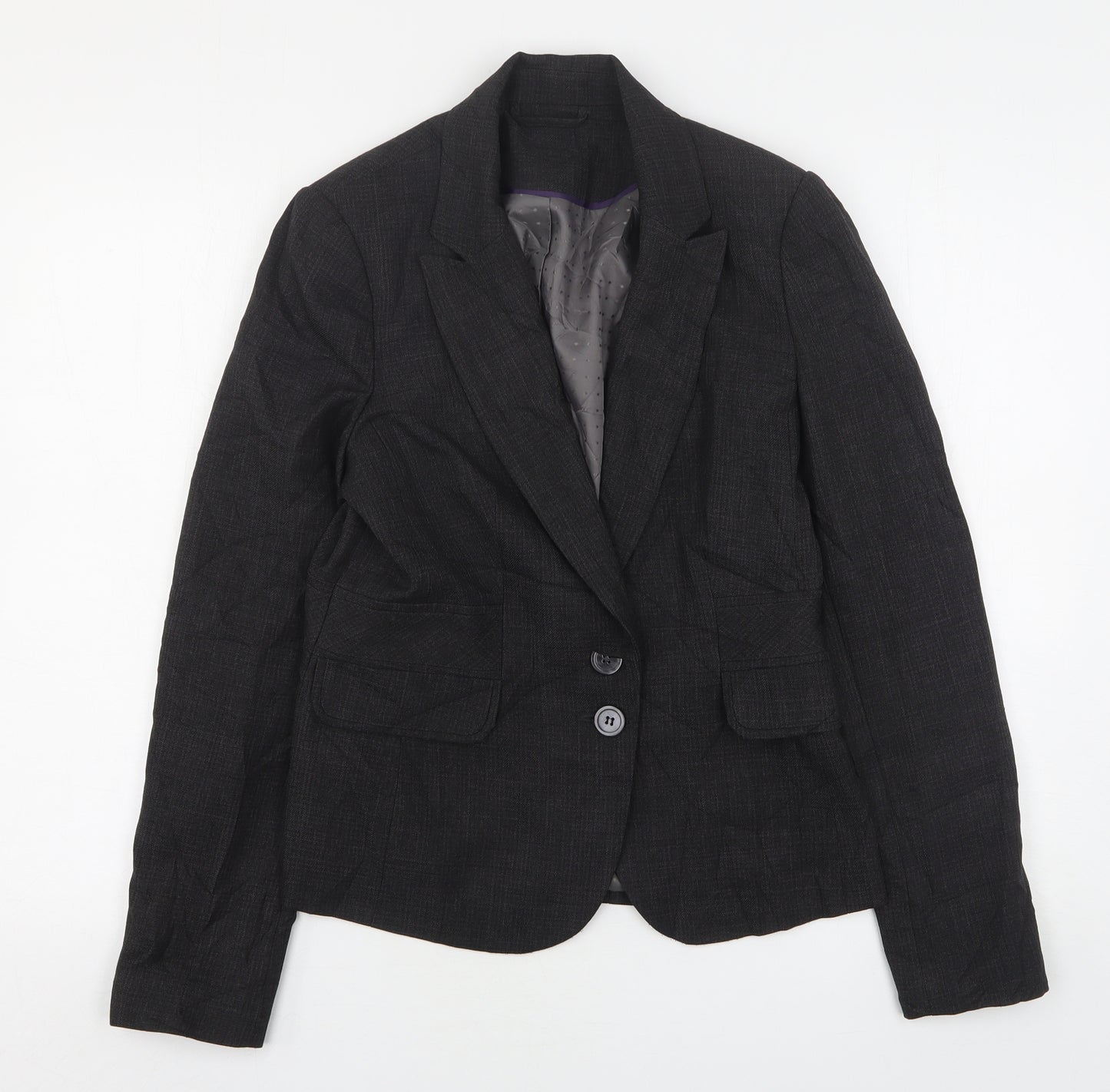 F&F Womens Grey  Polyester Jacket Suit Jacket Size 12