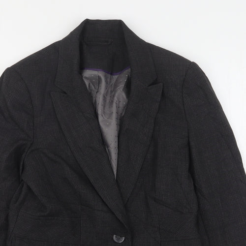 F&F Womens Grey  Polyester Jacket Suit Jacket Size 12