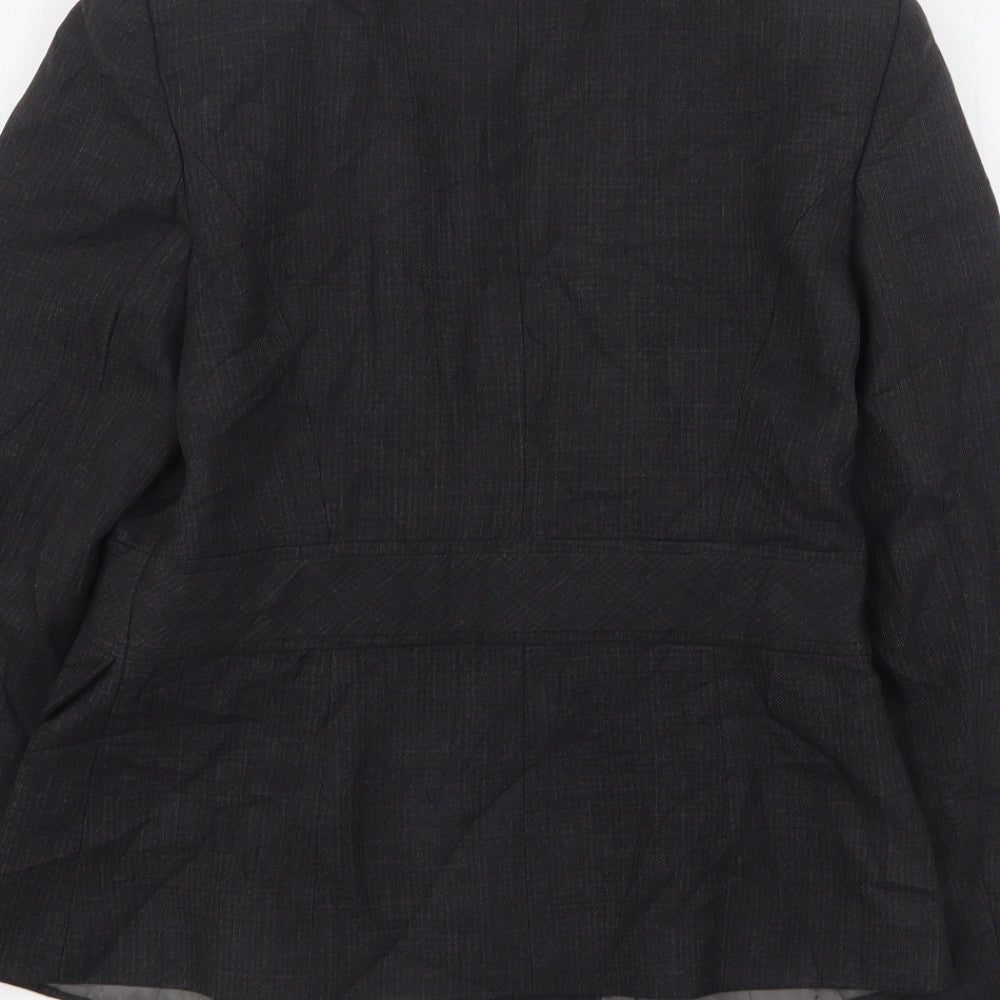 F&F Womens Grey  Polyester Jacket Suit Jacket Size 12