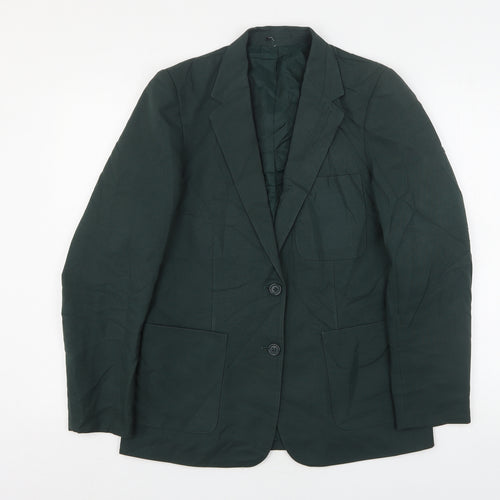 John Lewis Womens Green  Polyester Jacket Suit Jacket Size 12