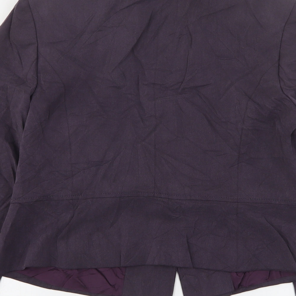 Principles  Womens Purple  Lyocell Jacket Blazer Size 16