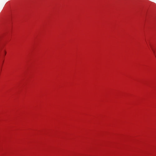 Lerose Womens Red  Wool Jacket Blazer Size 12
