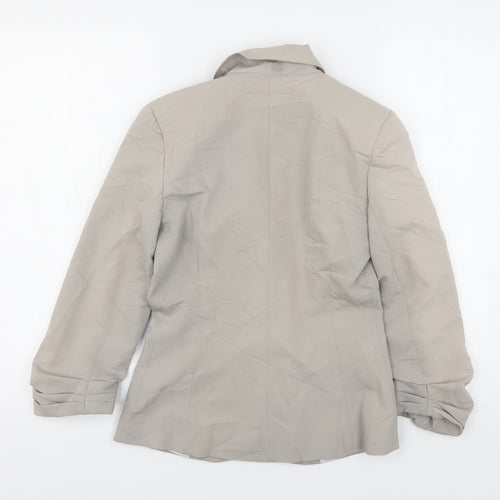 Atmosphere Womens Beige  Polyester Jacket Suit Jacket Size 6