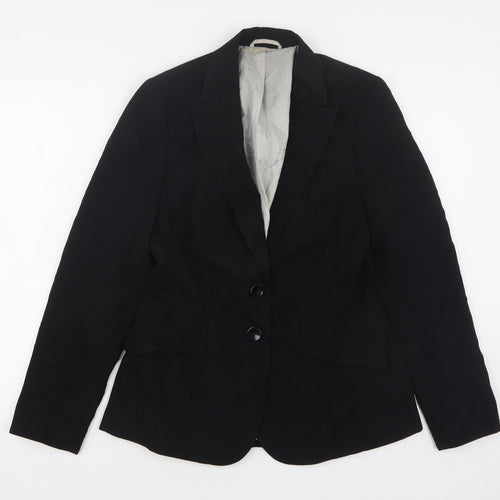F&F Womens Black  Polyester Jacket Suit Jacket Size 10