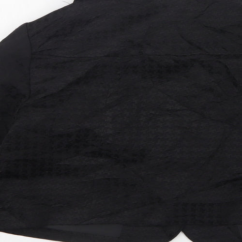 H&M Womens Black Houndstooth  Jacket  Size 8