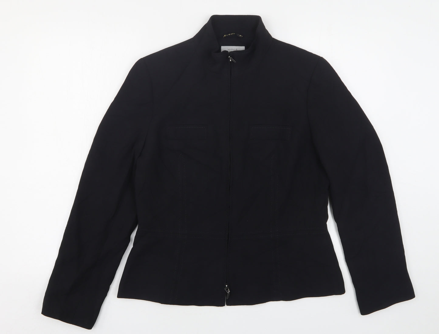 Marks and Spencer Womens Black   Jacket  Size 12  Zip