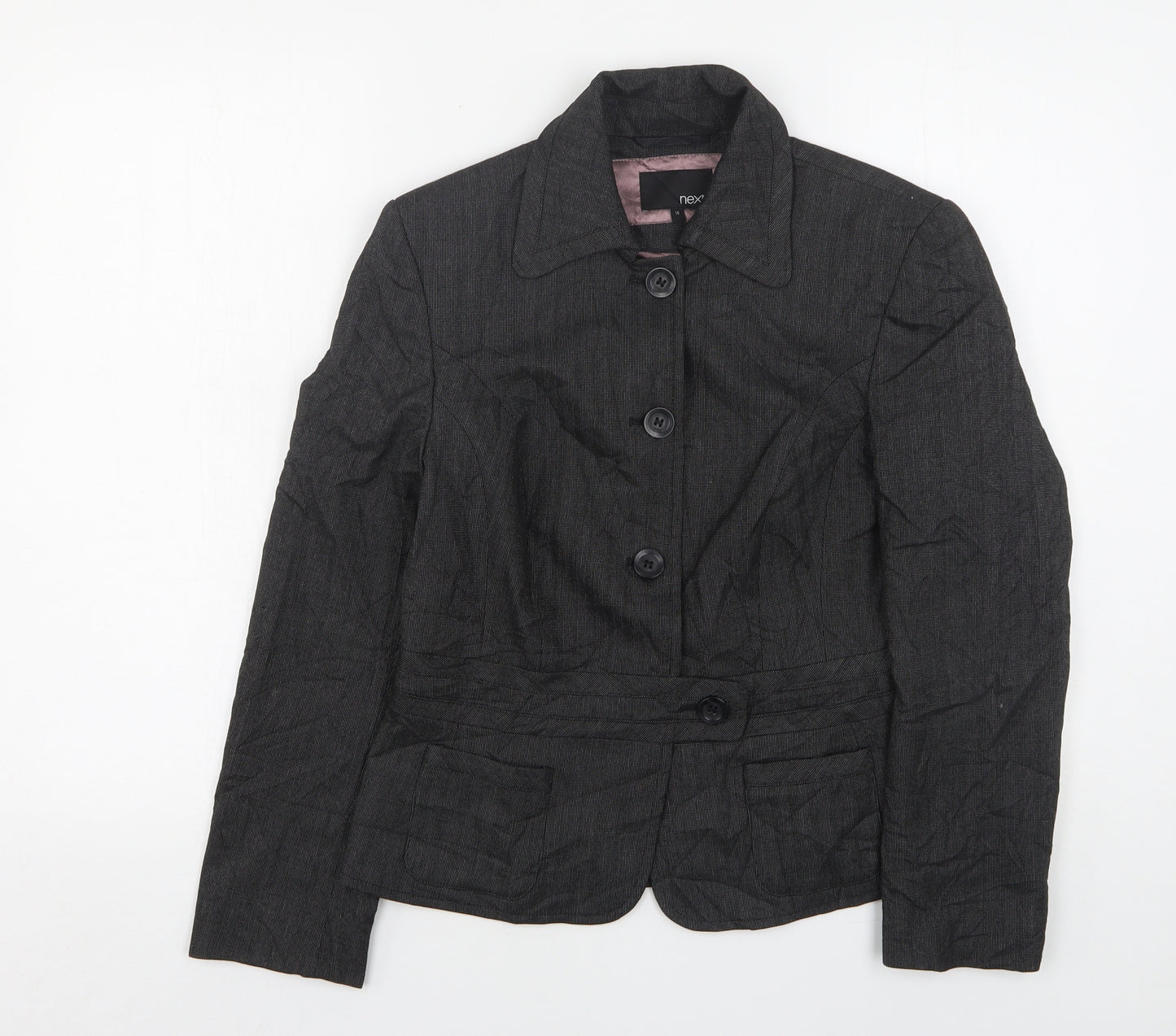 NEXT Womens Grey  Polyester Jacket Suit Jacket Size 10