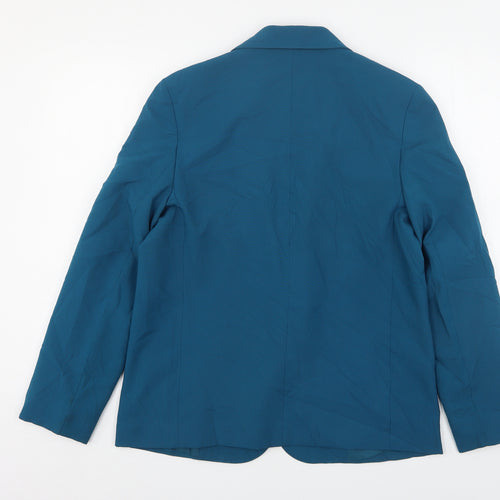 StMichael  Womens Green  Polyester Jacket Suit Jacket Size 12
