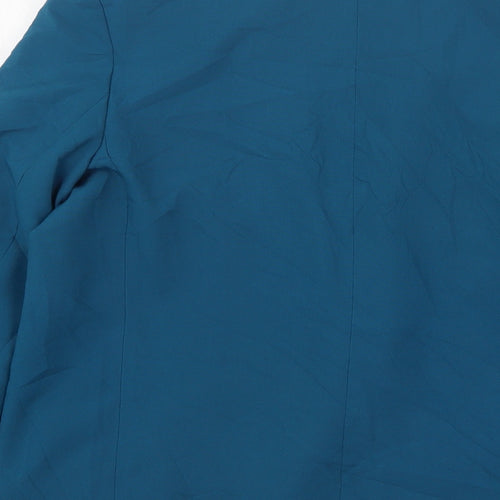 StMichael  Womens Green  Polyester Jacket Suit Jacket Size 12