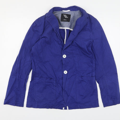 Cedar Wood State Mens Blue  Cotton Jacket Sport Coat Size S