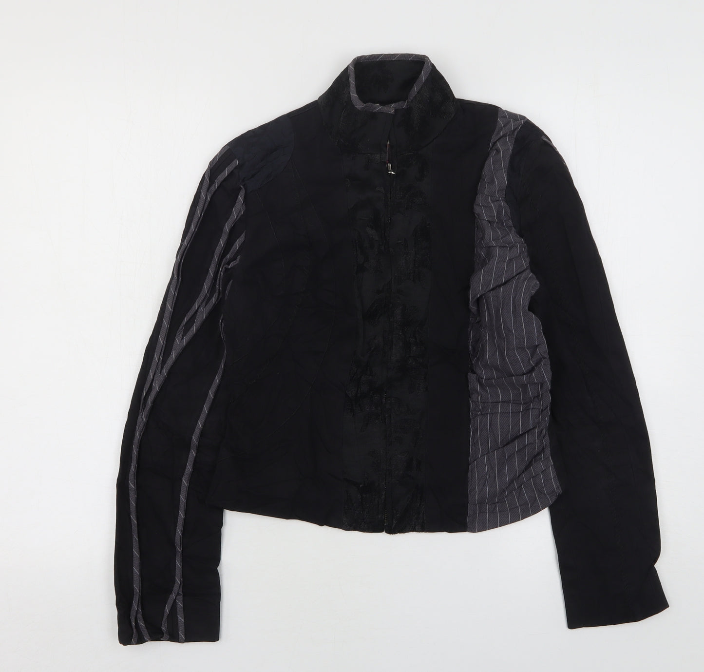 Naughty  Womens Black Floral  Jacket  Size XS