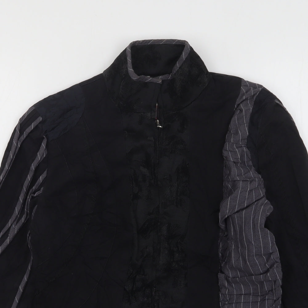 Naughty  Womens Black Floral  Jacket  Size XS