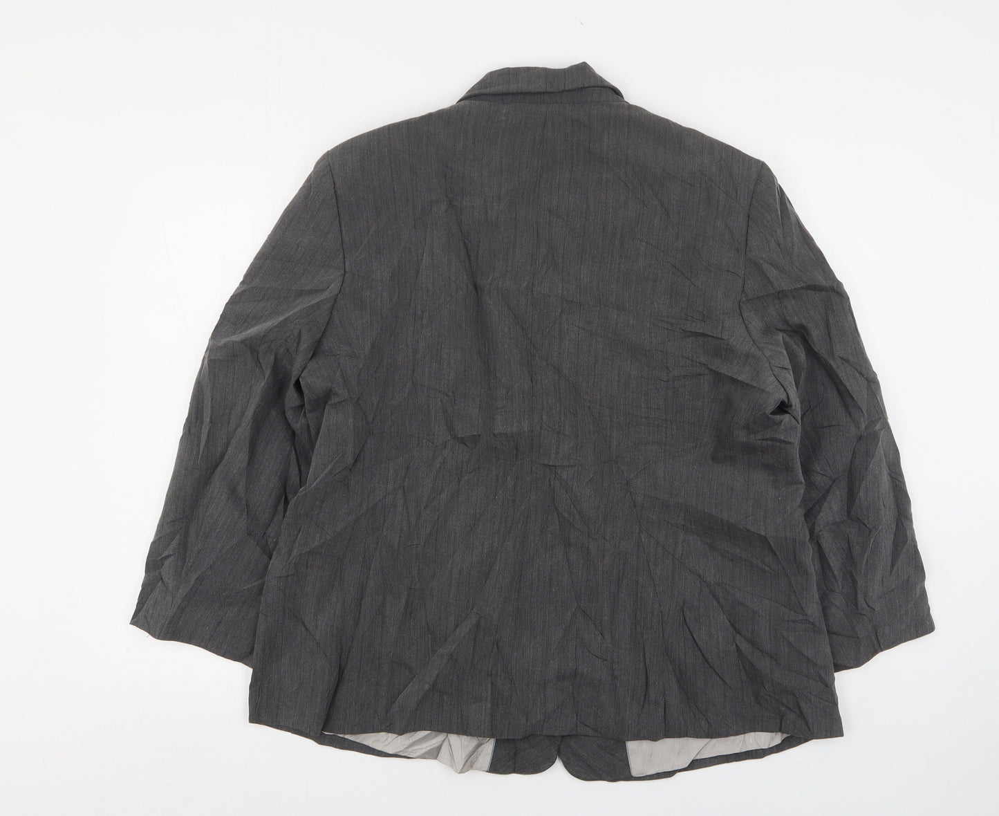Debenhams Womens Grey  Polyester Jacket Suit Jacket Size 20