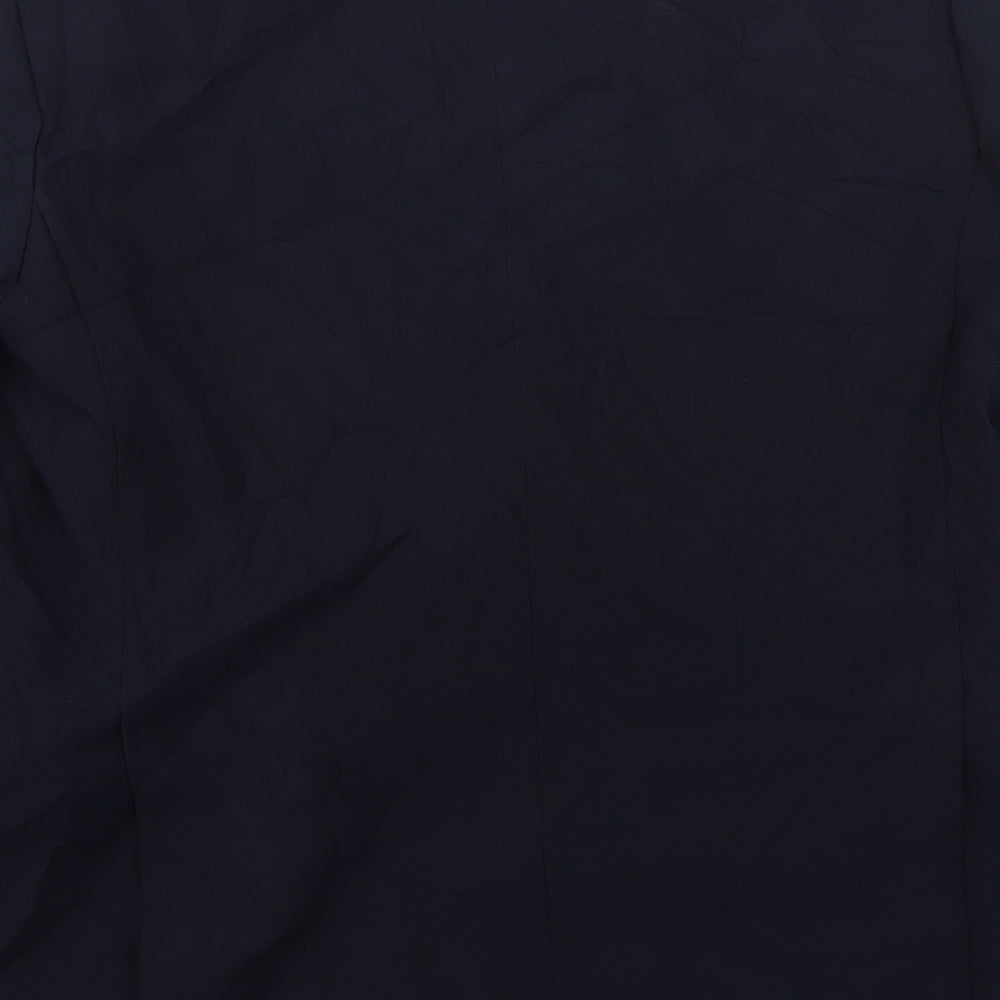 CandA Mens Blue  Polyester Jacket Suit Jacket Size 46