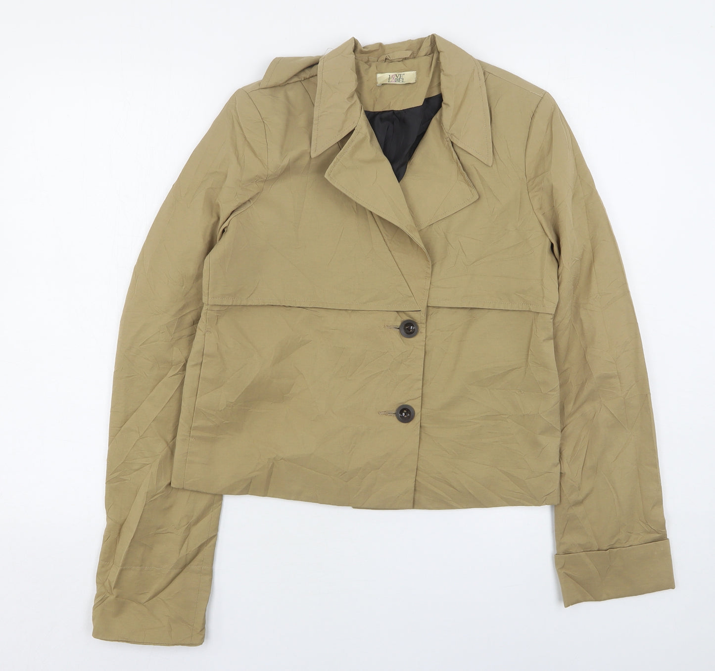 Love Label Womens Beige   Jacket  Size 10