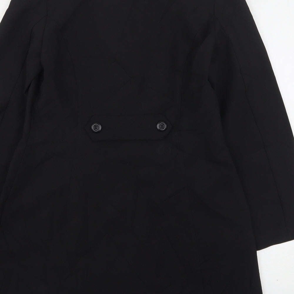 New Look Womens Black   Overcoat Coat Size 14