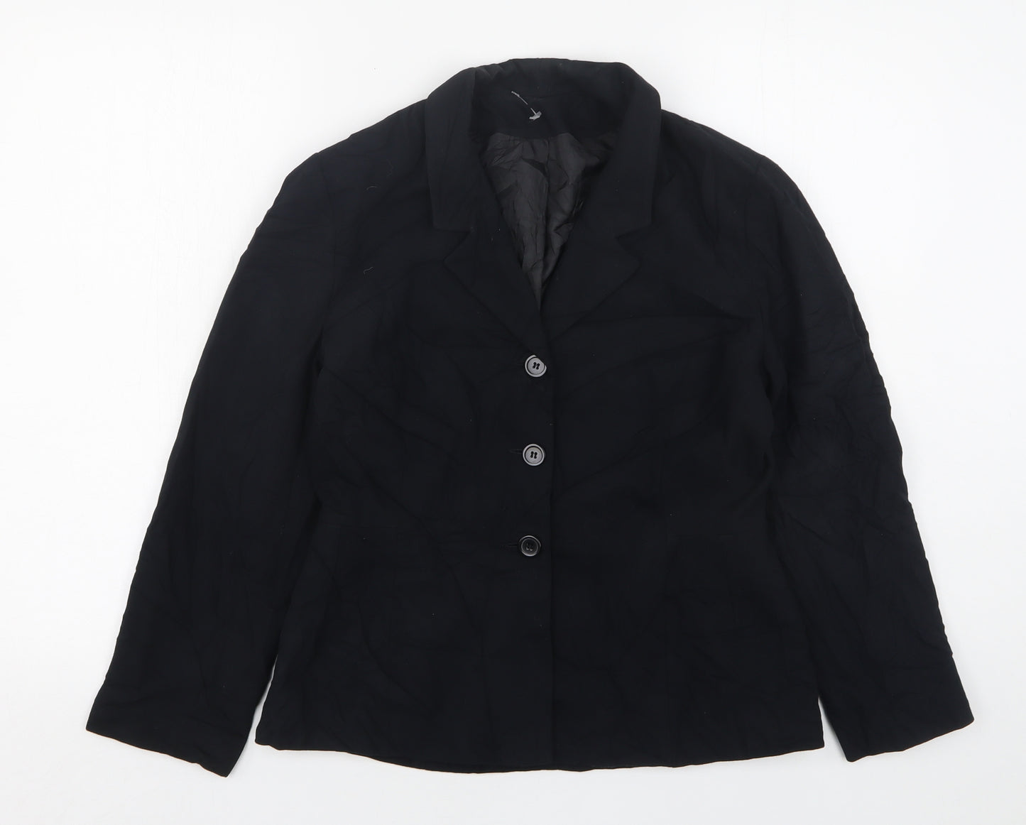 Principles  Womens Black  Polyester Jacket Suit Jacket Size 12