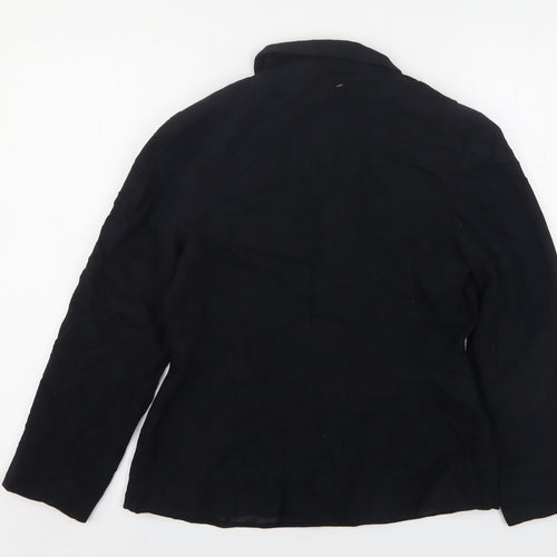 Principles  Womens Black  Polyester Jacket Suit Jacket Size 12
