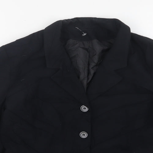 Principles  Womens Black  Polyester Jacket Suit Jacket Size 12
