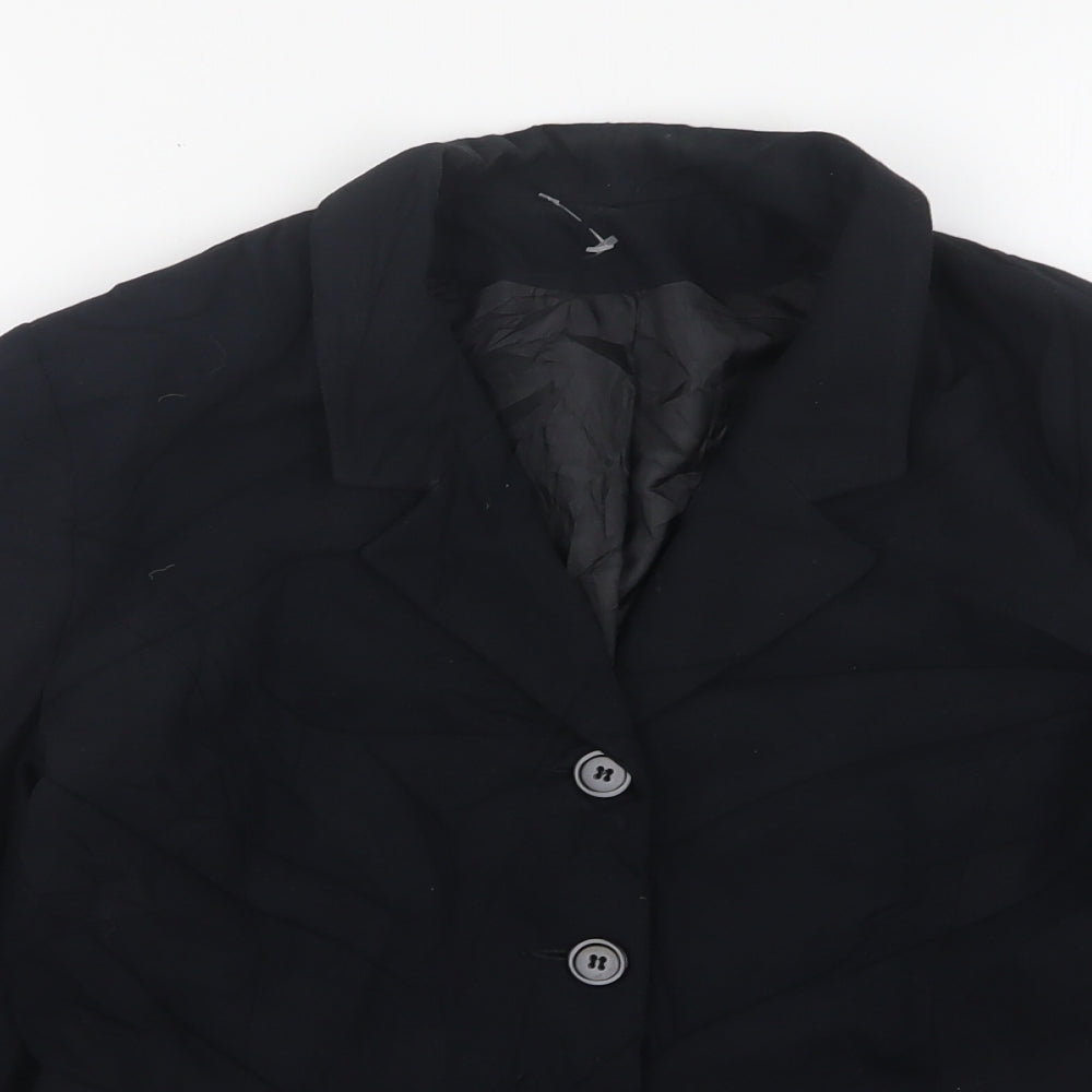 Principles  Womens Black  Polyester Jacket Suit Jacket Size 12