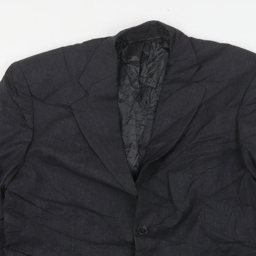 Marks and Spencer Mens Grey  Wool Jacket Suit Jacket Size 38